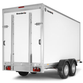 przyczepa kontener Brenderup Cargo CD350TBR2500 DMC 2500kg 2 osie, rampa