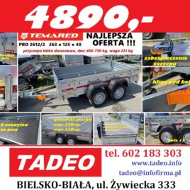 TEMARED PRO 2612/2 mocna 2-osiowa 263×125