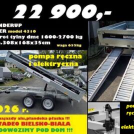 Brenderup KIPER BT4310 BT4310STB2700 4310 + najazdy alu + plandeka pł.